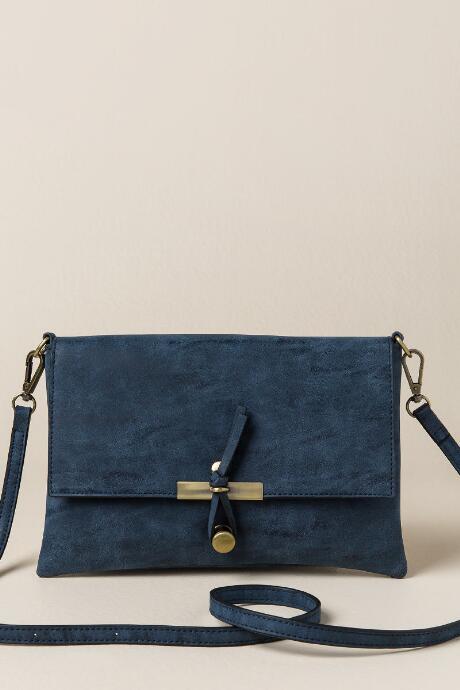 Francesca's Nadia Crossboy Clutch - Navy