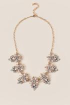 Francescas Amily Floral Burst Statement Necklace - Blush