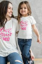 Francesca's Love You More Child's Graphic Tee - White