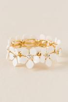 Francesca's Lily Floral Stretch Bracelet In Ivory - Ivory