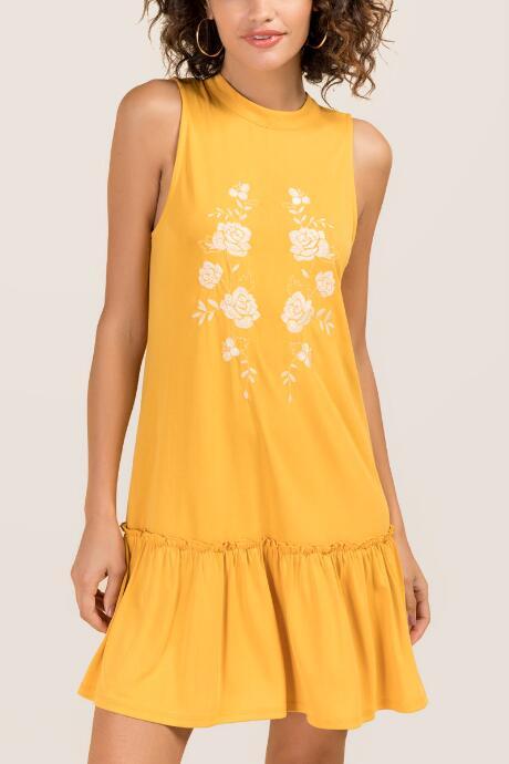 Francesca Inchess Yolanda Knit Dress - Marigold
