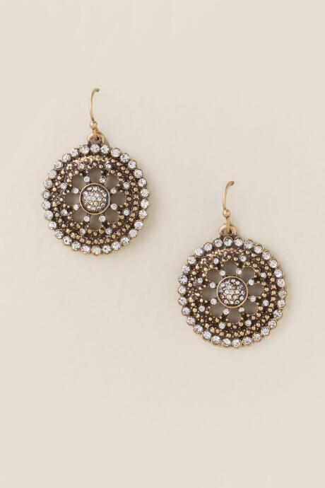 Francesca's Roselyn Circle Drop Earring - Gold