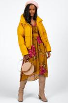 Francesca's Tenley Puffer Jacket - Marigold