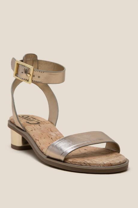 Francesca Inchess Circus Tate Metallic Heel Sandal - Gold