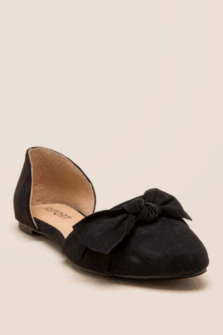 Report Briella Bow D'orsay Flat - Black