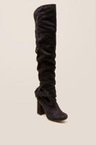 Not Rated Totoro Bow Over The Knee Boot - Black