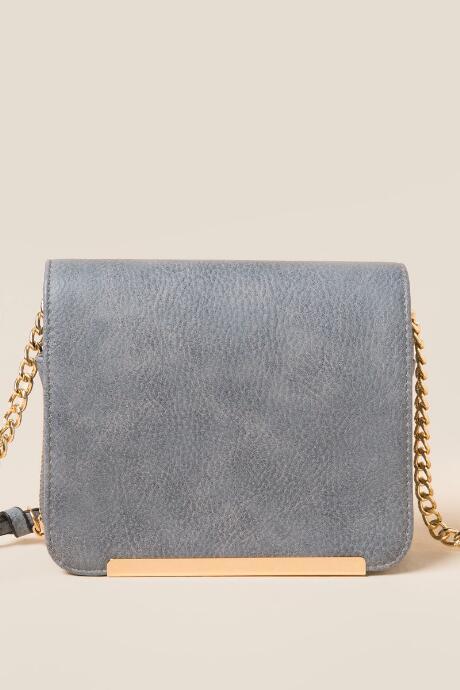 Francesca's Clarice Mini Crossbody - Blue