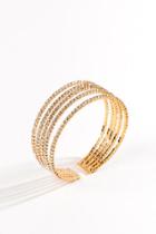 Francesca's Addilyn Multi Band Bracelet - Gold
