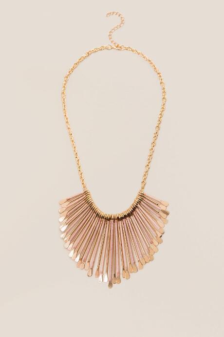 Francesca's Renata Thread Wrapped Statement In Blush - Blush