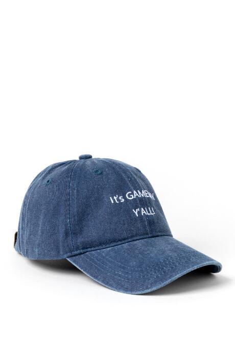 Francesca's Lynn Game Day Baseball Cap - Navy