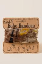 Francesca Inchess Half Boho Bandeau By Natural Life In Terra Tie Dye - Brown