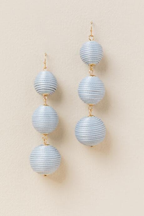 Francesca's Ally Bauble Ball Drop Earring In Gray - Gray