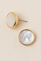 Francesca's Jadira Circle Stud Earring - Pearl