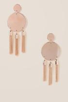 Francesca Inchess Claire Rose Gold Tassel Earrings - Rose/gold