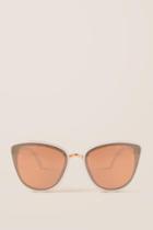 Francescas Mylene Cat Eye Sunglasses - White