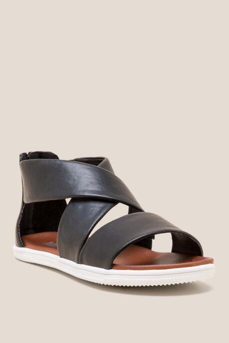 Mia Deana Strappy Gladiator Sandal - Black
