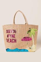Francescas See You At The Beach Tote - Natural