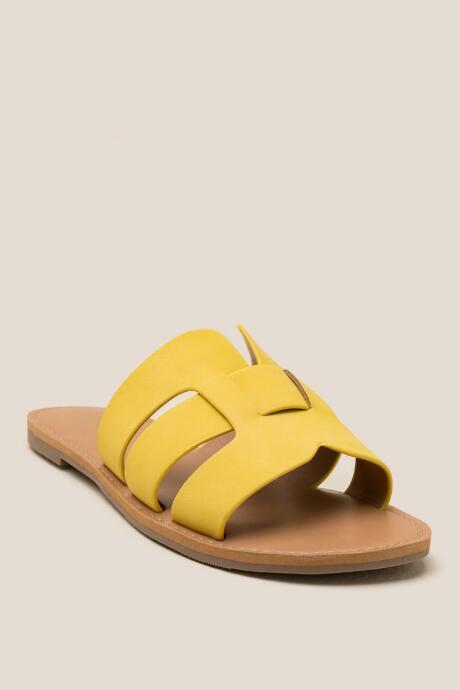 Francesca Inchess Telly H Band Slide Sandal - Yellow