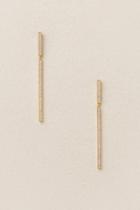 Francesca's Katia Bar Drop Earring - Crystal