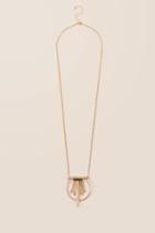 Francesca's Kayleigh Fringe Pendant Necklace - Gold