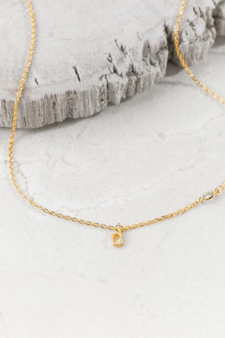Francesca's D 14k Initial Necklace - D