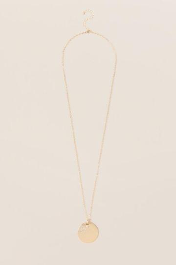 Francesca's Alycia Pave Pendant Necklace - Gold