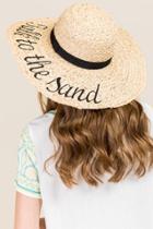 Francesca's Talk To The Sand Sun Hat - Natural