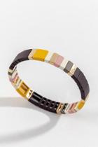 Francesca's Myrah Colorblock Stretch Bracelet In Black - Marigold