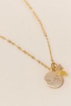 Francesca's Scorpio Zodiac Charm Necklace - Gold