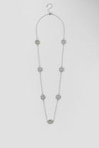 Francesca's Charlotte Round Filigree Necklace - Silver