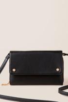 Francesca's Elora Stud Crossbody Wallet - Black