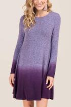 Francesca Inchess Autumn Ombre Hacci Knit Dress - Orchid
