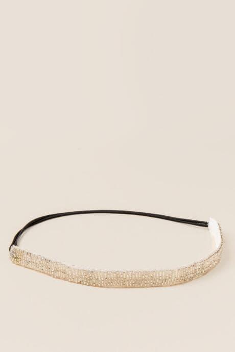 Francesca's Lucetta Embellished Headband - Silver