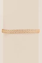 Francesca's Julianne Woven Metal Choker - Gold
