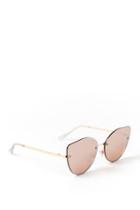 Francesca's Stella Pink Cateye Sunglasses - Pink