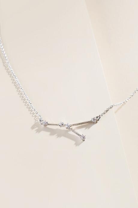 Francesca's Cancer Constellation Pendant Necklace - Silver