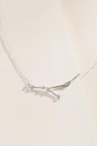 Francesca's Cancer Constellation Pendant Necklace - Silver