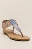 Francescas Julie Banded Bejeweled Sandal - Blush