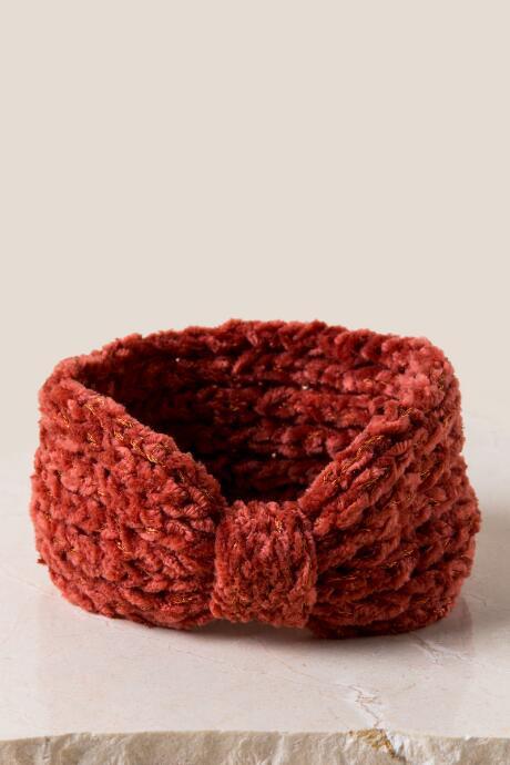 Francesca Inchess Elena Chenille Turban - Amber