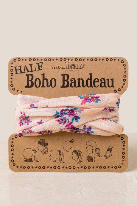 Francesca Inchess Boho Bandeau In Cream Brick Floral - Cream