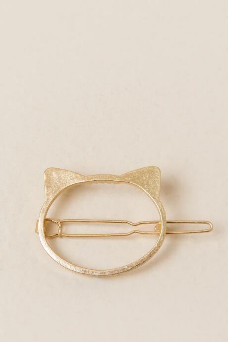 Francesca's Arlene Cat Hair Pin - Gold