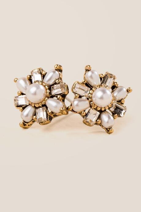 Francesca Inchess Arya Statement Pearl Stud Earring - Pearl