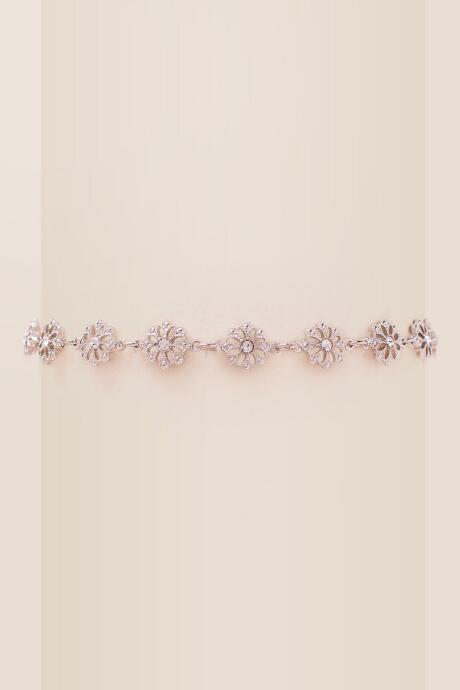Francesca's Elise Floral Filigree Choker - Silver