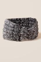 Francesca's Sigrid Ombr Lurex Earband - Gray
