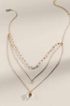 Francesca's Alexandra Bullhorn Multi-strand Necklace - Ivory