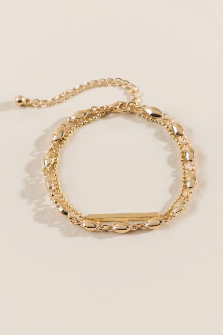 Francesca's Gillian Metal Wrap Bracelet - Multi