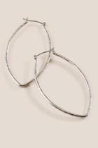 Francesca's Jara Open Marquis Earrings - Silver