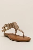Mia Martha Basic T-strap Sandal - Natural