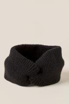 Francesca's Gigi Heavy Knit Turban - Black