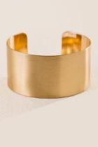 Francesca's Zoey Metal Cuff Bracelet - Gold